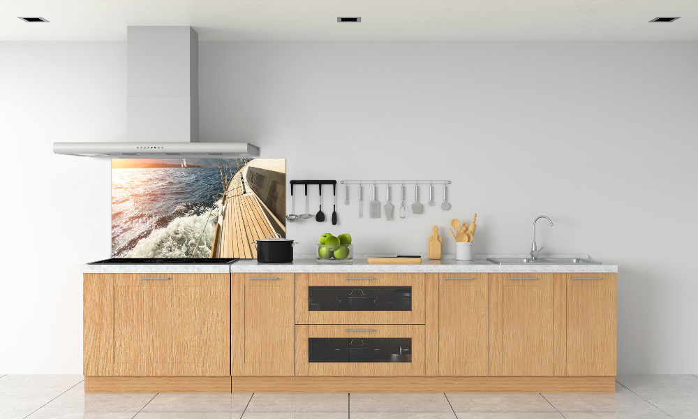 Kitchen splashback Sailboat at sea