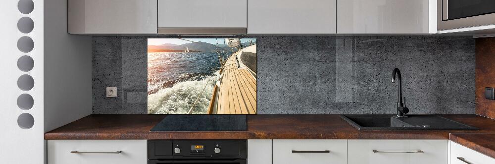 Kitchen splashback Sailboat at sea