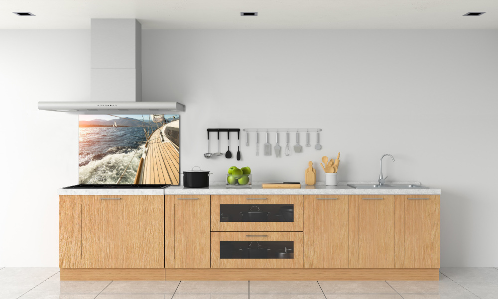 Kitchen splashback Sailboat at sea