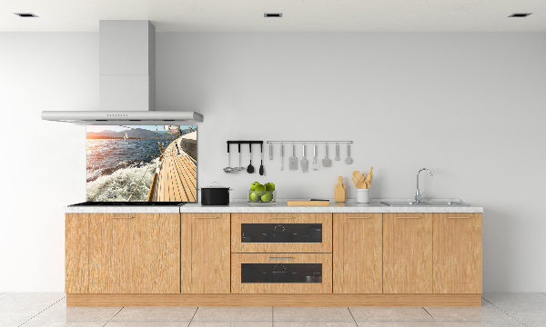 Kitchen splashback Sailboat at sea