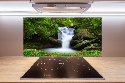 Kitchen splashback Waterfall in the forest