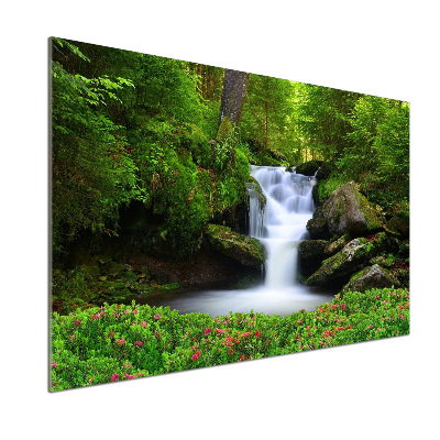 Kitchen splashback Waterfall in the forest