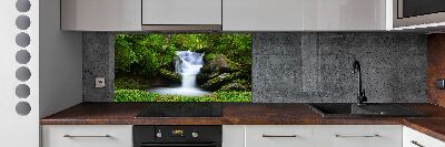 Kitchen splashback Waterfall in the forest