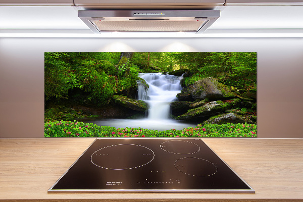 Kitchen splashback Waterfall in the forest