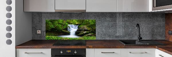 Kitchen splashback Waterfall in the forest