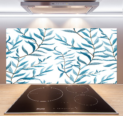 Cooker splashback Leaves