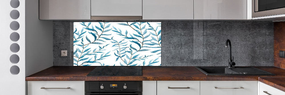 Cooker splashback Leaves