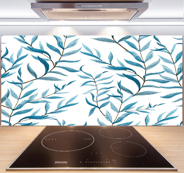 Cooker splashback Leaves