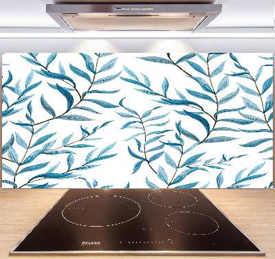 Cooker splashback Leaves