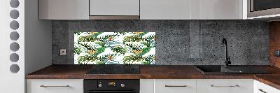 Cooker splashback Tropical flowers