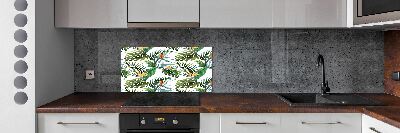 Cooker splashback Tropical flowers