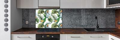 Cooker splashback Tropical flowers