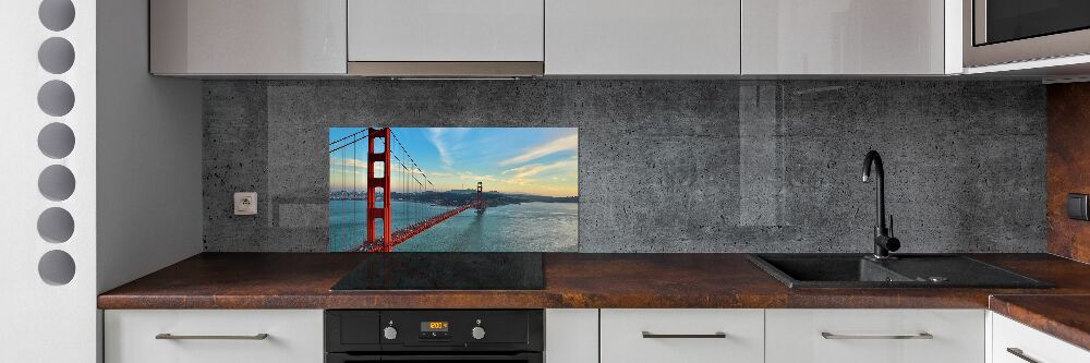 Cooker splashback San Francisco bridge