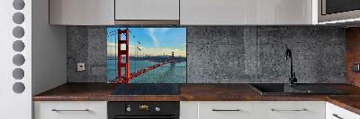 Cooker splashback San Francisco bridge