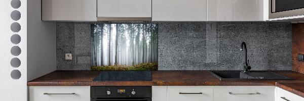 Kitchen splashback Fog in the forest