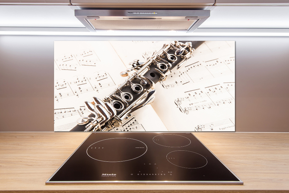 Cooker splashback Clarinet