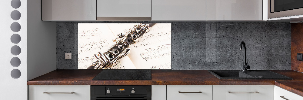 Cooker splashback Clarinet