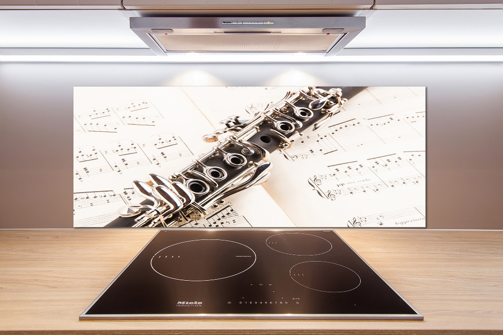 Cooker splashback Clarinet