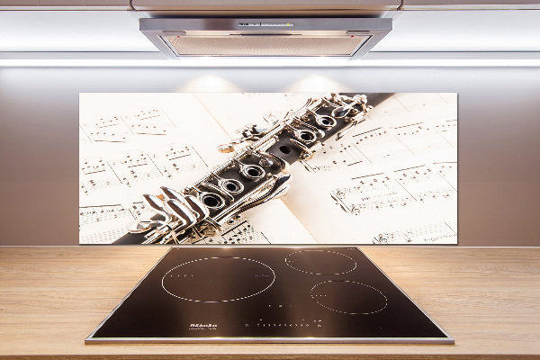 Cooker splashback Clarinet