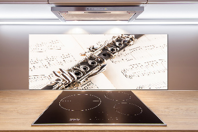 Cooker splashback Clarinet