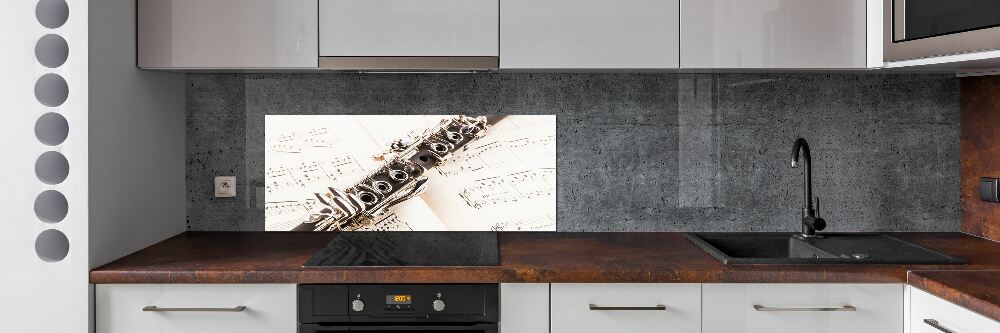 Cooker splashback Clarinet