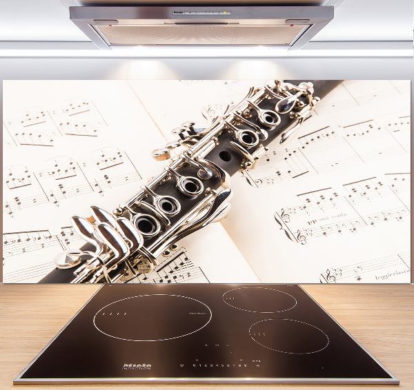 Cooker splashback Clarinet