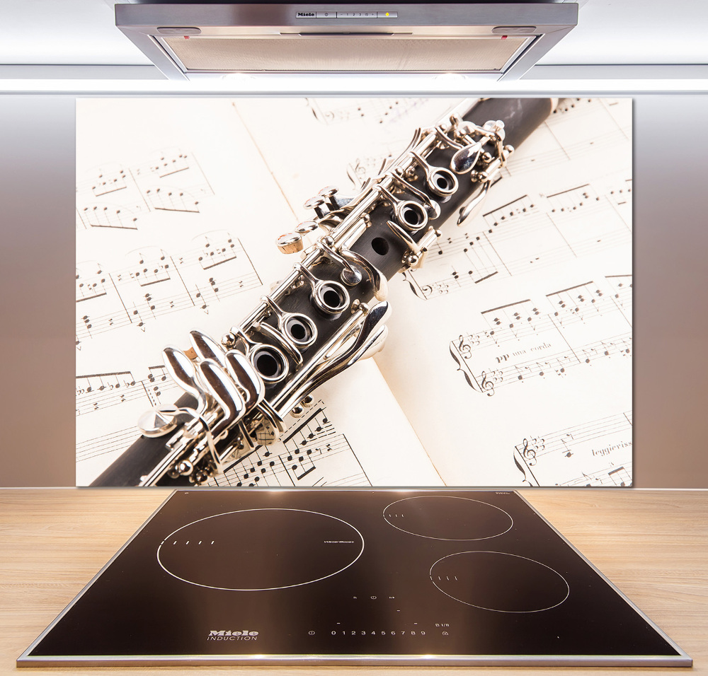 Cooker splashback Clarinet