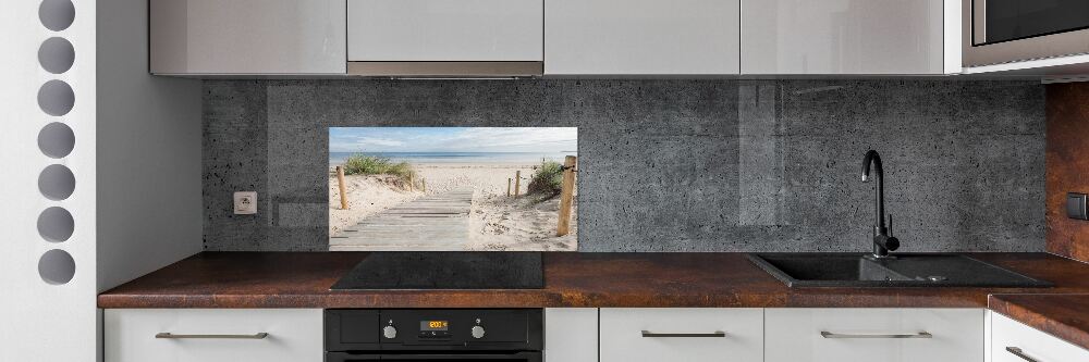 Kitchen splashback Beach