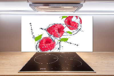 Cooker splashback Raspberry and water