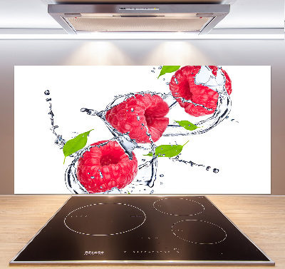 Cooker splashback Raspberry and water