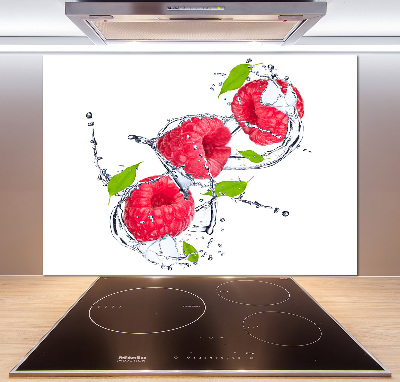 Cooker splashback Raspberry and water