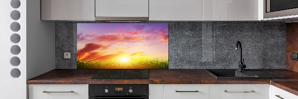 Kitchen splashback Sunset