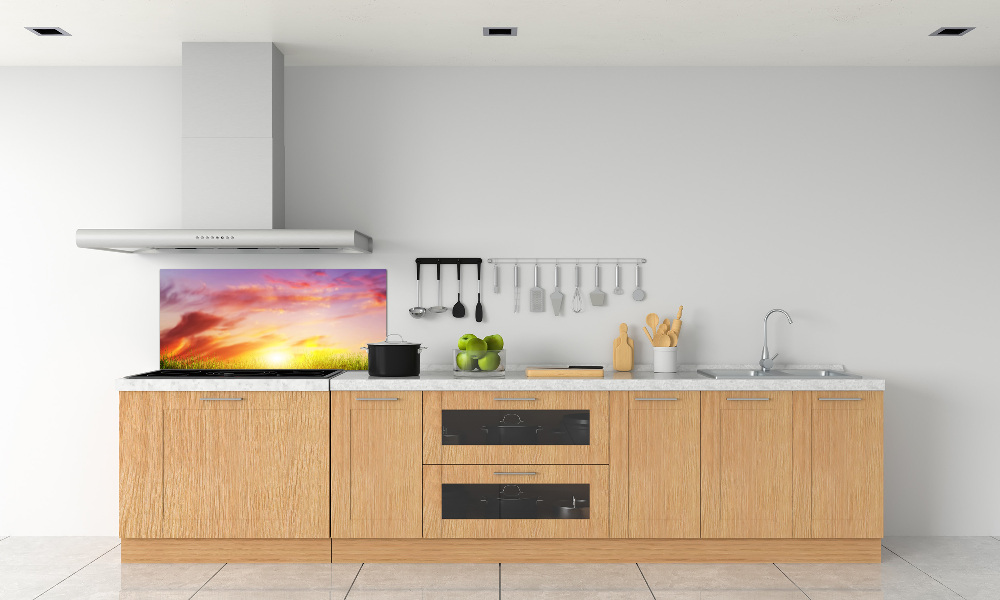 Kitchen splashback Sunset