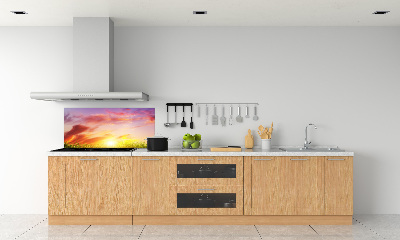 Kitchen splashback Sunset