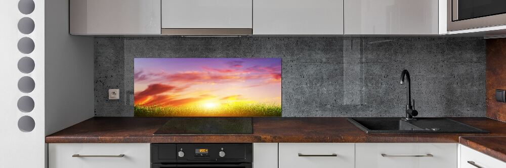 Kitchen splashback Sunset