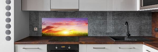 Kitchen splashback Sunset