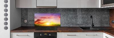 Kitchen splashback Sunset