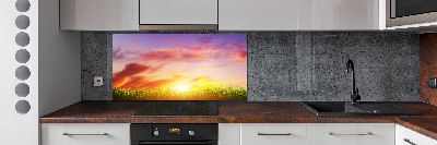 Kitchen splashback Sunset