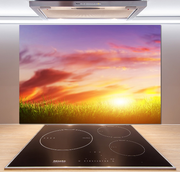 Kitchen splashback Sunset