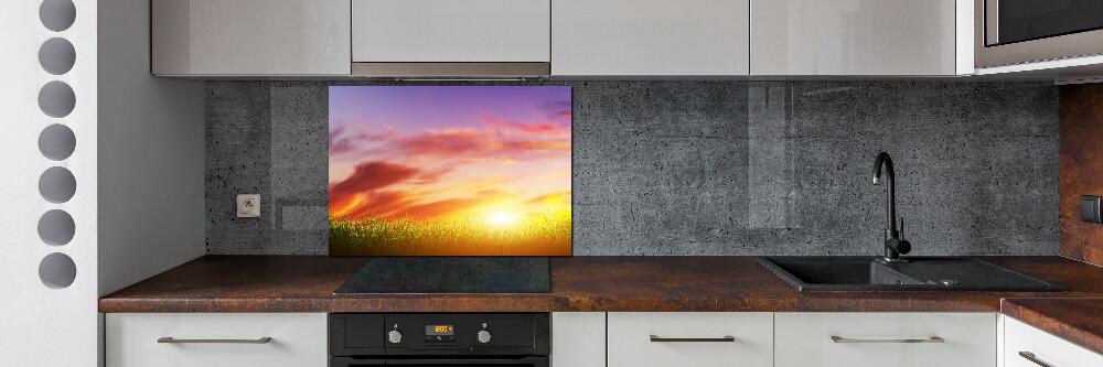 Kitchen splashback Sunset