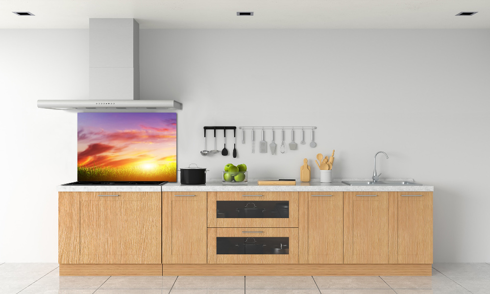 Kitchen splashback Sunset