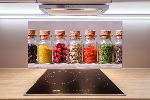 Cooker splashback Colorful spices