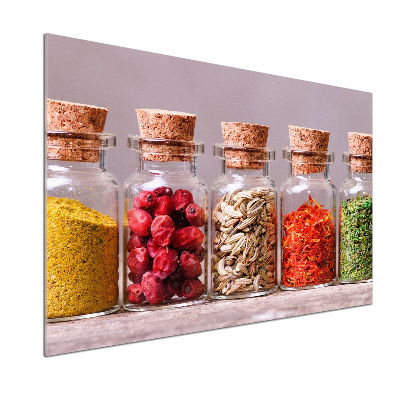 Cooker splashback Colorful spices