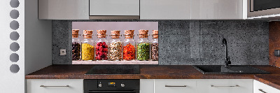 Cooker splashback Colorful spices