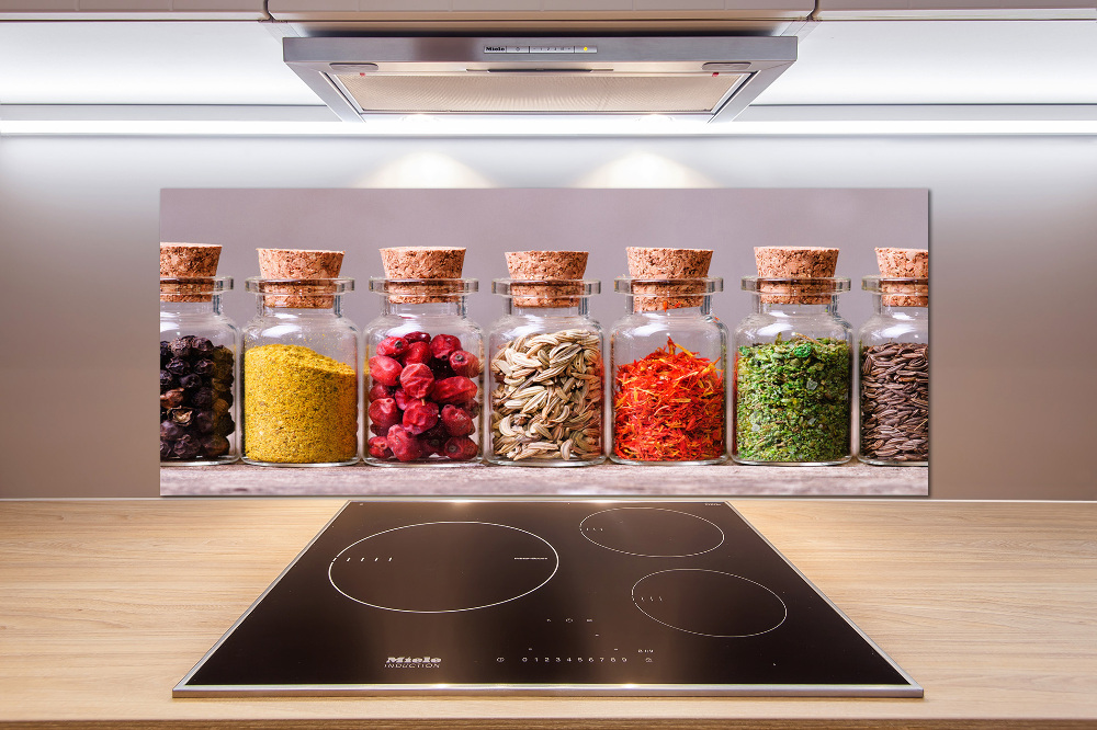 Cooker splashback Colorful spices