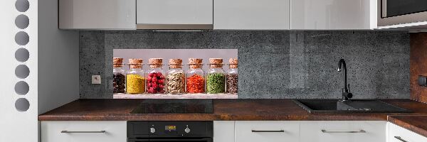 Cooker splashback Colorful spices