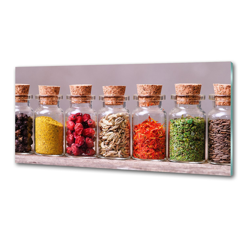 Cooker splashback Colorful spices