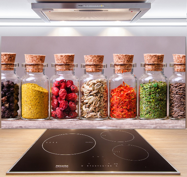 Cooker splashback Colorful spices