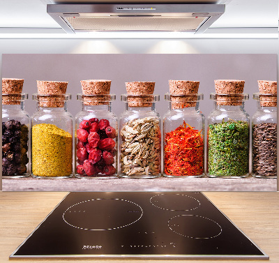 Cooker splashback Colorful spices