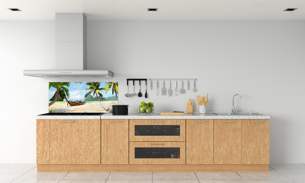 Kitchen splashback Palms on the beach